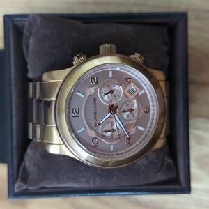 Michael Kors Rose Gold Watch with Box and extra links